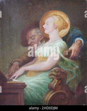 Richard Wagner und die hl Cäcilie 19-20Jh. Stockfoto