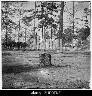 Richmond, Virginia (Nähe). Gen. David B. Birneys Hauptsitz, 2. Division, Korps, 10. Stockfoto