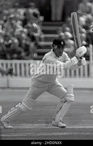 Mike Brearley (Captain), der für England, England gegen Neuseeland, Dritte Prüfung, Lord's Cricket Ground, London, England 24. - 28. August 1978 Stockfoto