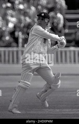 Mike Brearley (Captain), der für England, England gegen Neuseeland, Dritte Prüfung, Lord's Cricket Ground, London, England 24. - 28. August 1978 Stockfoto