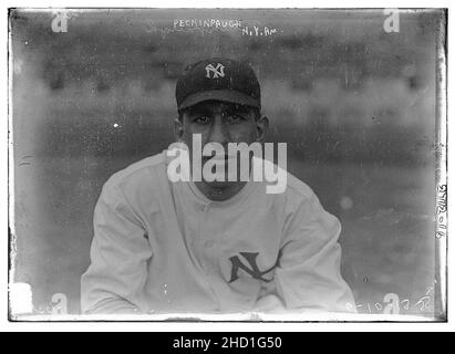 Roger Peckinpaugh, New York AL (Baseball) Stockfoto