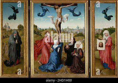 Rogier van der Weyden - Triptychon- die Kreuzigung Stockfoto