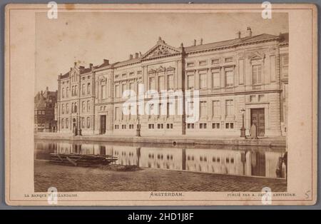 Rokin, Gezicht op de Nederlandse Bank, Oude Turfmarkt 125-129, Stockfoto