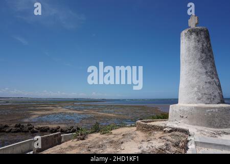 Die Vasco da Gama-Säule an Malindis Küste, Kenia Stockfoto