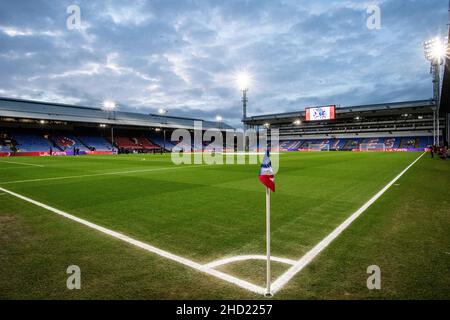 LONDON, ENGLAND - 01. JANUAR: Eine Gesamtansicht des Stadions während des Premier League-Spiels zwischen Crystal Palace und West Ham United in Selhurst P Stockfoto