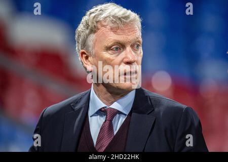 LONDON, ENGLAND - JANUAR 01: manager David Moyes von der WHU beim Premier League-Spiel zwischen Crystal Palace und West Ham United im Selhurst Park Stockfoto