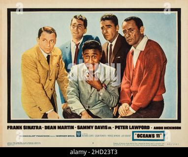 Ocean's 11 (Warner Bros., 1960) feat Frank Sinatra, Dean Martin, Sammy Davis Jr, Peter Lawford, Angie Dickinson. Stockfoto