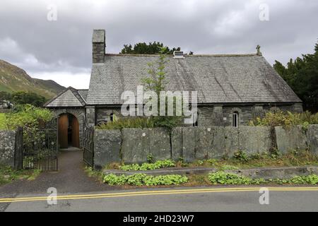 Die Holy Trinity Church, Grange Village, Borrowdale, Lake District National Park, Cumbria, England, Großbritannien Stockfoto