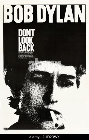 Dont Look Back – Bob Dylan (Poster von 1967) Stockfoto