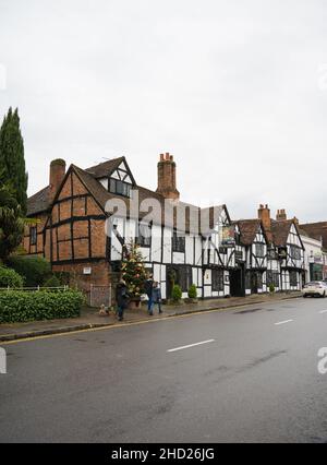 The Kings Arms Pub and Hotel, Amersham Old Town, Buckinghamshire, England, Großbritannien Stockfoto