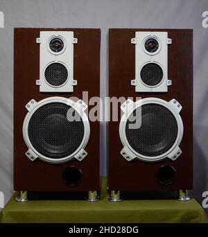 Musik Lautsprecher Vintage Lautsprecher. Die Vintage Lautsprecher. Stockfoto