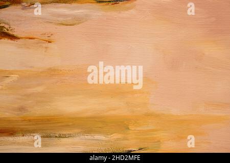 Cremefarbene Leinwand Hintergrund, abstrakte Malerei Hintergrund oder Textur Stockfoto