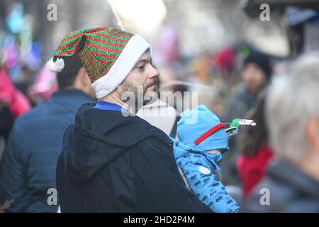 Belgrad während der Wintersaison Feiertage, Serbien Stockfoto