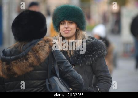 Belgrad während der Wintersaison Feiertage, Serbien Stockfoto