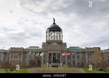 Fassade des Montana State Capitol in Helena Montana. Stockfoto