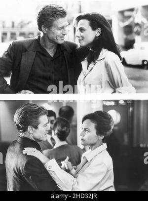 Lena Olin, Robert Redford, Montage, On-Set of the Film, 'Havana', Universal Picturs, 1990 Stockfoto