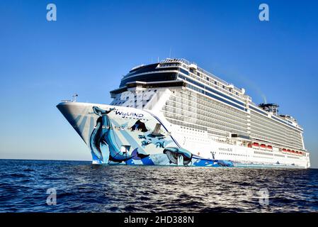 Norwegisches Kreuzschiff in Cabo St Lucas, Mexiko Stockfoto