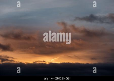 Abendhimmel Textur zum austrauen Himmel Sonnenuntergang Stockfoto