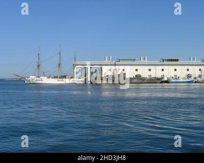 Die Uferpromenade der Stadt Karlskrona in Schweden Stockfoto