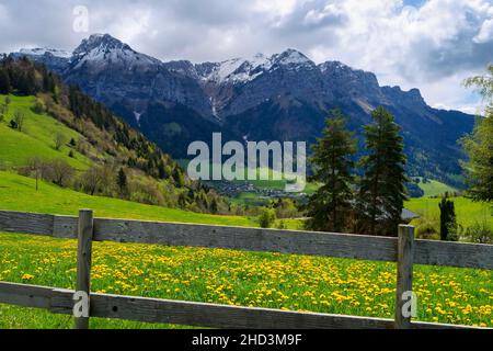 La Tournette Gipfel in der Nähe des Annecy Sees Stockfoto