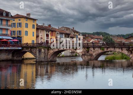 Salat bei Saint-Girons in Frankreich Stockfoto