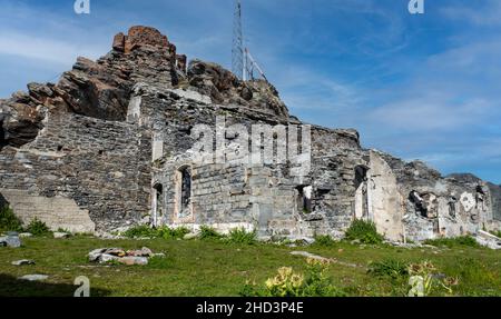 Ein Blick auf Fort de la Redoute-Ruinée, Alpen, Frankreich Stockfoto