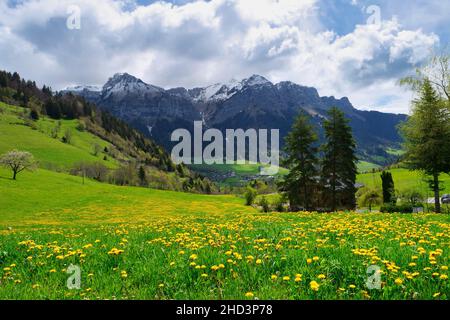 La Tournette Gipfel in der Nähe des Annecy Sees Stockfoto