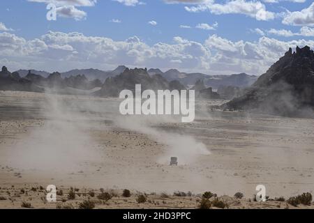 500 Sotnikov Dmitry (rus), Akhmadeev Ruslan (rus), Akhmetzianov Ilgiz (rus), Kamaz-Master, Kamaz 43509, T5 FIA Camion, Aktion während der Etappe 1B der Rallye Dakar 2022 um Hail, am 2nd. Januar 2022 in Hail, Saudi-Arabien - Foto: Gigi Soldano/DPPI/LiveMedia Stockfoto