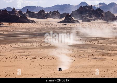 500 Sotnikov Dmitry (rus), Akhmadeev Ruslan (rus), Akhmetzianov Ilgiz (rus), Kamaz-Master, Kamaz 43509, T5 FIA Camion, Aktion während der Etappe 1B der Rallye Dakar 2022 um Hail, am 2nd. Januar 2022 in Hail, Saudi-Arabien - Foto: Frederic Le Floc H/DPPI/LiveMedia Stockfoto