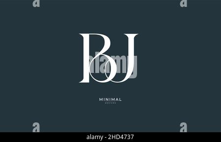 Buchstabensymbol-Logo BJ Stock Vektor