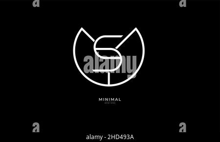 Buchstabensymbol Logo YS oder SY Stock Vektor