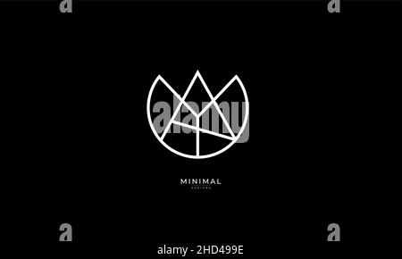 Buchstabensymbol Logo Ya oder AY Stock Vektor