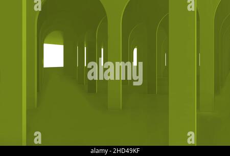 Abstrakte Architektur, die nützlich ist, um Designs hinzuzufügen Stockfoto