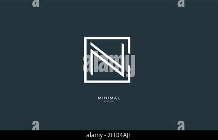 Buchstabensymbol-Logo CN oder NC Stock Vektor