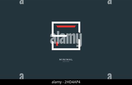 Alphabet Buchstabe Symbol Logo CF oder FC Stock Vektor