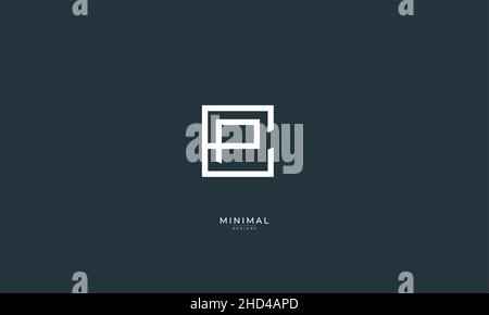 Buchstabensymbol CP Stock Vektor