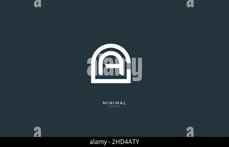 Buchstabensymbol Logo GA oder AG Stock Vektor