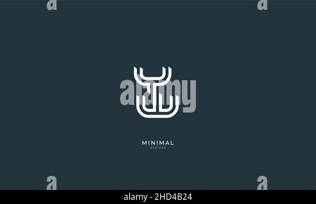 Buchstabensymbol-Logo YW oder WY Stock Vektor