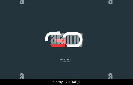 Buchstabensymbol Logo GO Stock Vektor