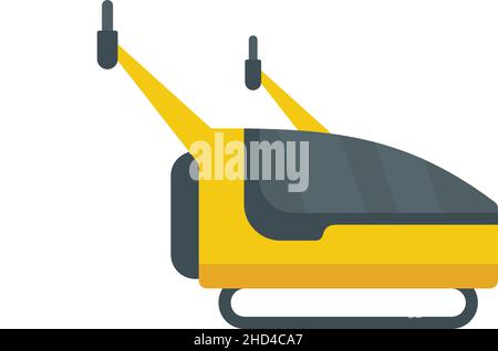 Symbol „unbemanntes Taxi fahren“. Flache Abbildung des Antriebs unbemannte Taxi Vektor-Symbol isoliert auf weißem Hintergrund Stock Vektor