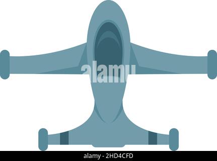 Symbol für unbemanntes Taxi des Flugzeugs. Flache Abbildung des Flugzeug unbemannten Taxi Vektor-Symbol isoliert auf weißem Hintergrund Stock Vektor