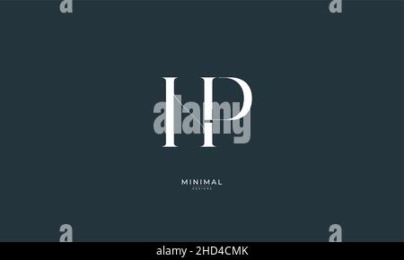 Buchstabensymbol Logo HP oder PH Stock Vektor