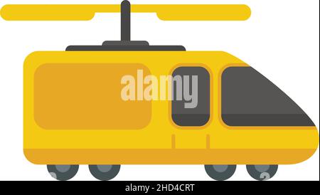 Symbol für unbemannte Taxis transportieren. Flache Darstellung des Vektors für unbemannte Taxis auf weißem Hintergrund Stock Vektor