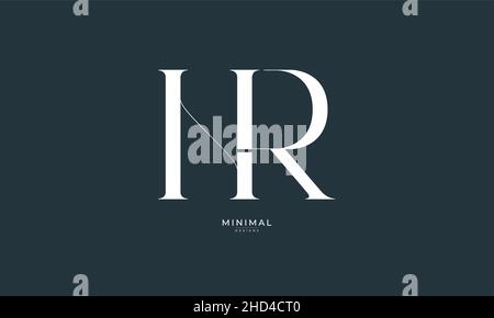 Buchstabensymbol Logo HR Stock Vektor