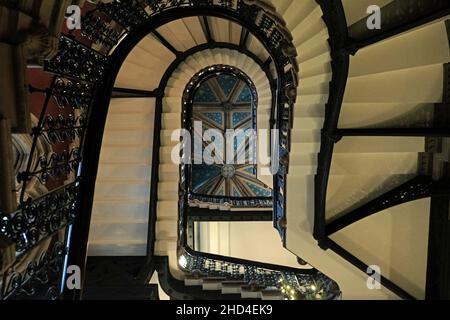 The Grand Staircase - Midland Grand Hotel (Rennaissance Hotel), London (Von Unten) Stockfoto