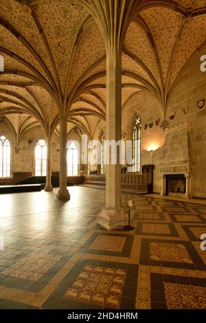 Kloster Bebenhausen, bei Tübingen, Deutschland: Sommer- und Winterrefektorium Stockfoto