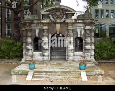 Watergate, Victoria Embankment Gardens, London, Großbritannien. Stockfoto