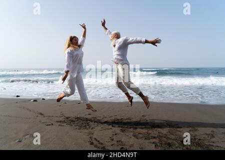 Lifestyle mit kaukasischem Seniorenpaar Stockfoto