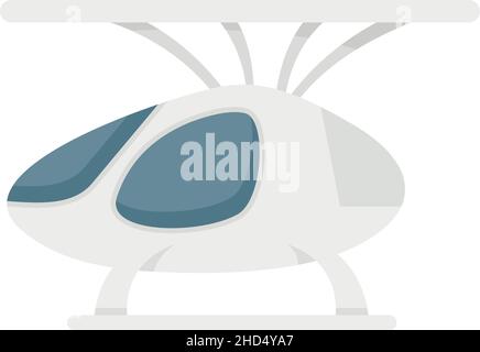 Futuristisches unbemanntes Taxi-Symbol. Flache Abbildung der futuristischen unbemannten Taxi Vektor-Symbol isoliert auf weißem Hintergrund Stock Vektor