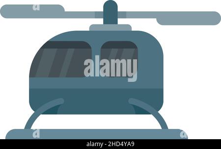 Symbol „unbemanntes Taxi“ für „City Fly“. Flache Abbildung der Stadt fliegen unbemannten Taxi Vektor-Symbol isoliert auf weißem Hintergrund Stock Vektor